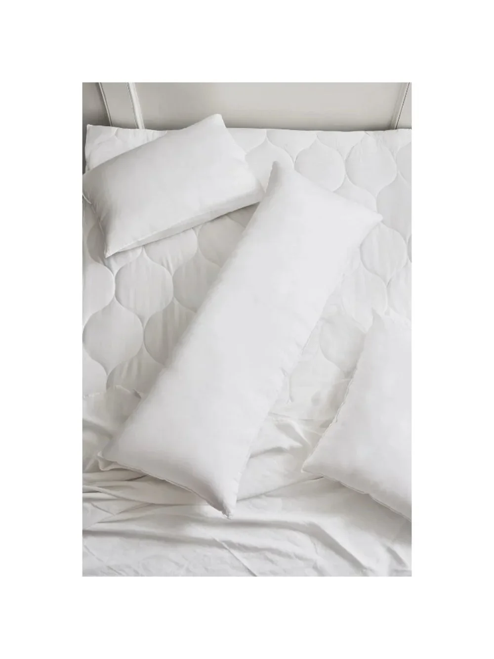 Buffy Body Pillow White OS Soft Eucalyptus Breathable Eco-Friendly Bedding NEW
